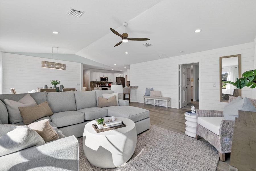 Great Room-Dining-Kitchen Great Room-Dining-Kitchen