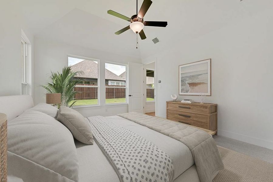 Furnished interior view inside a new home in Tavolo Park, Fort Worth (Image 18). Furnished interior view inside a new home in Tavolo Park, Fort Worth (Image 18).