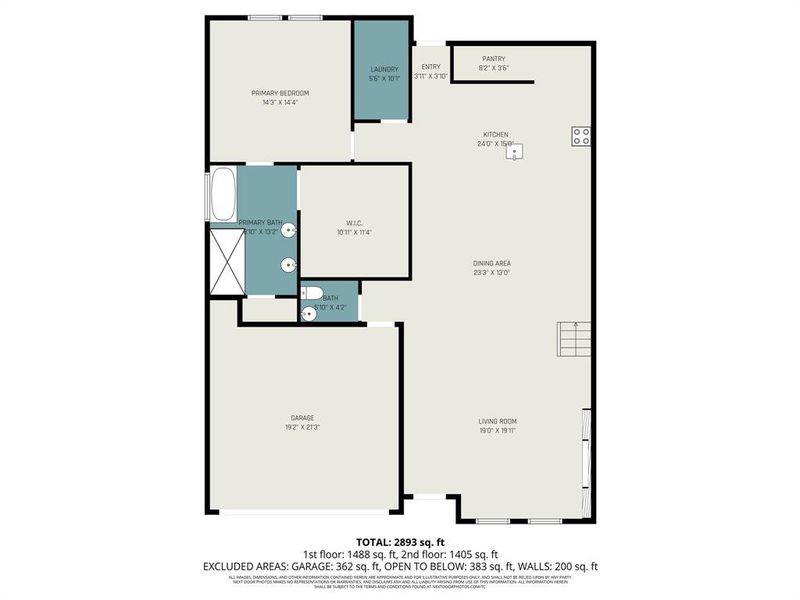 2D floor plan layout of this home in , Dallas, TX (Image 4).