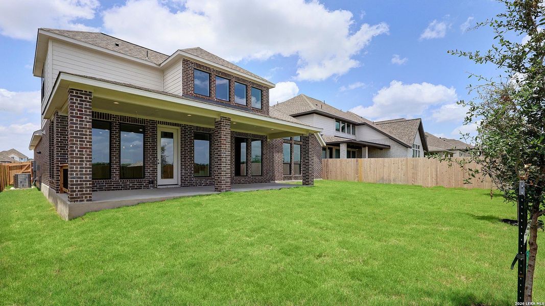 Exterior details and patio area of a home in Kallison Ranch, San Antonio (Image 4).