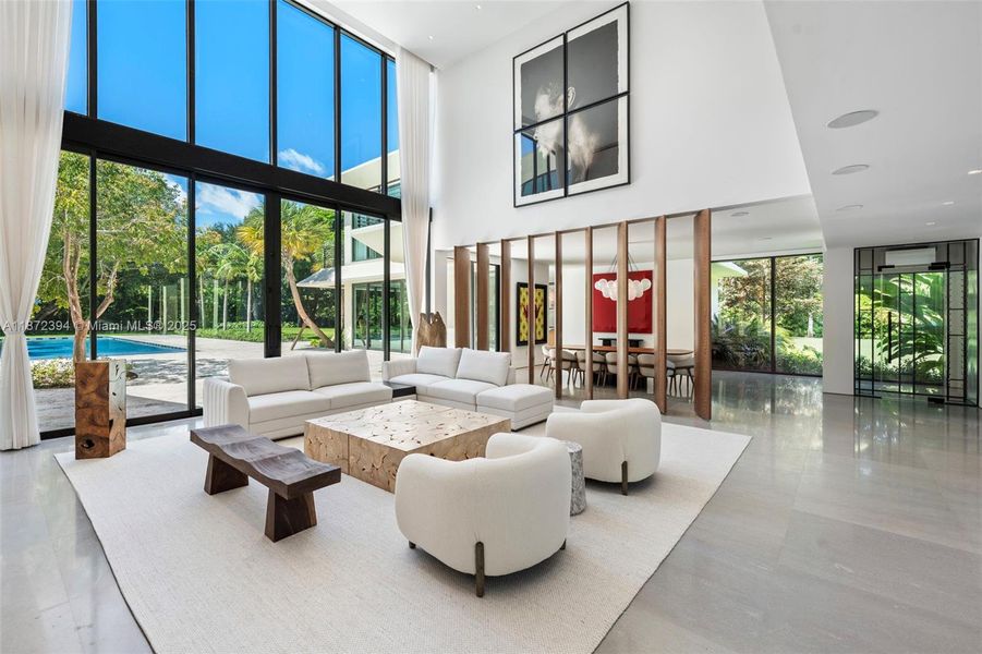 Furnished interior view inside a new home in , Coral Gables (Image 26).