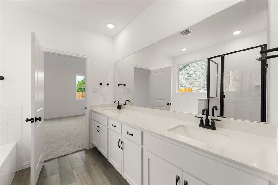 Furnished interior view inside a new home in Coyote Meadows 50s, Anna (Image 5). Furnished interior view inside a new home in Coyote Meadows 50s, Anna (Image 5).