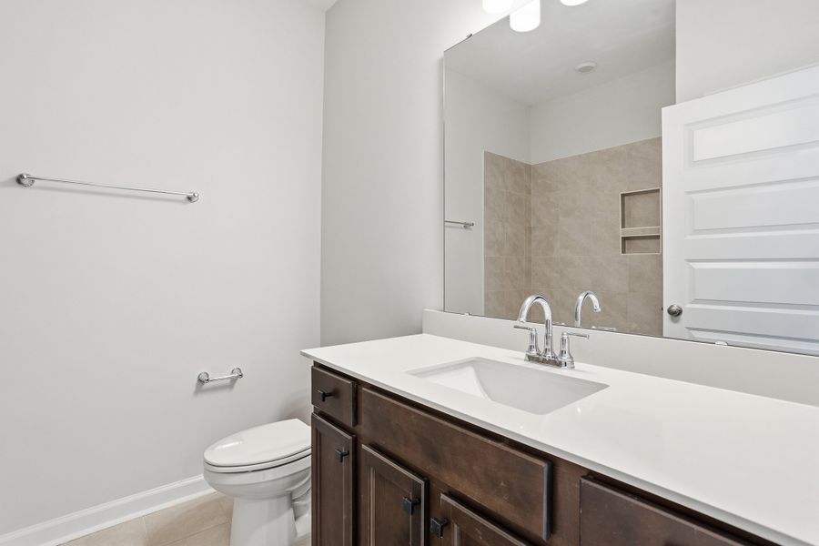 Furnished interior view inside a new home in Ovation at Sweetbrier, Durham (Image 14). Furnished interior view inside a new home in Ovation at Sweetbrier, Durham (Image 14).