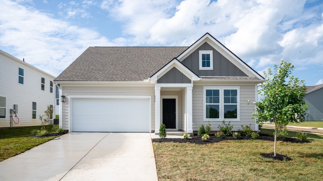 Exterior of Avondale floor plan with 2-car garage Exterior of Avondale floor plan with 2-car garage