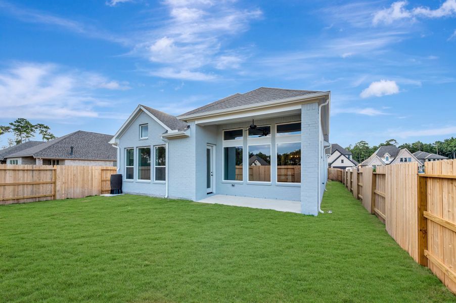 Exterior details and patio area of a home in ARTAVIA - Reserve Collection, Conroe (Image 3). Exterior details and patio area of a home in ARTAVIA - Reserve Collection, Conroe (Image 3).