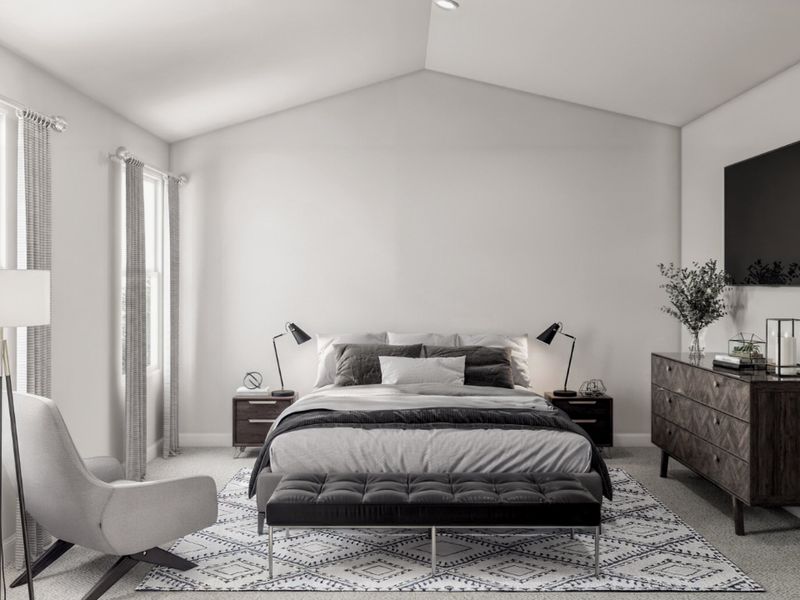Furnished interior view inside a new home in Cresson Estates, Godley (Image 9).