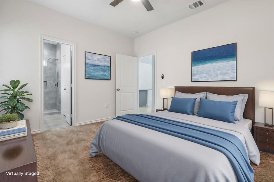 Furnished interior view inside a new home in Hill & Dale Ranch, Splendora (Image 11).