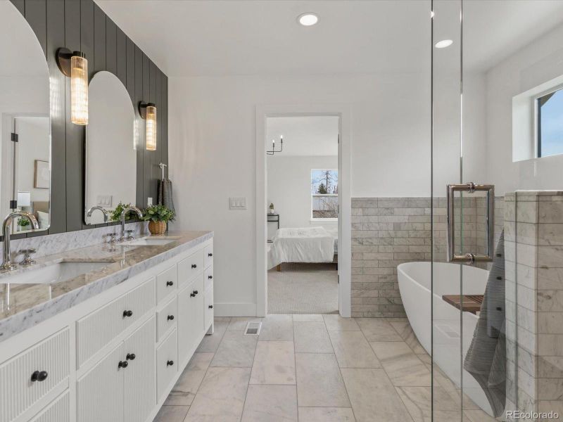 Furnished interior view inside a new home in , Denver (Image 39).