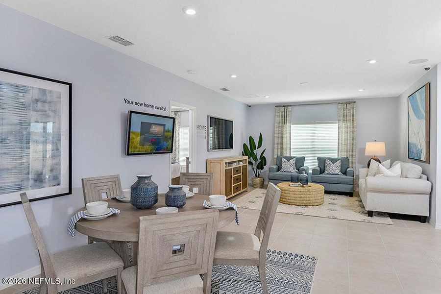 Furnished interior view inside a new home in Coopers Meadow, Jacksonville (Image 5).