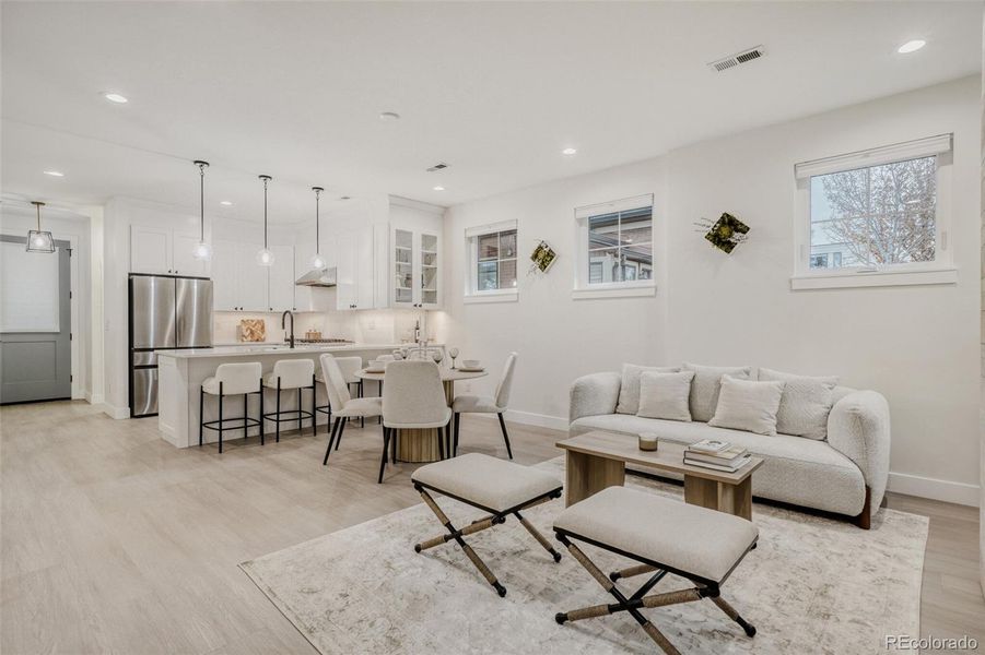 Furnished interior view inside a new home in , Denver (Image 10).