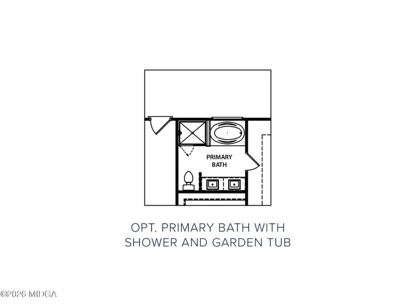 2D floor plan layout of this home in Langston Place, Perry, GA (Image 3).