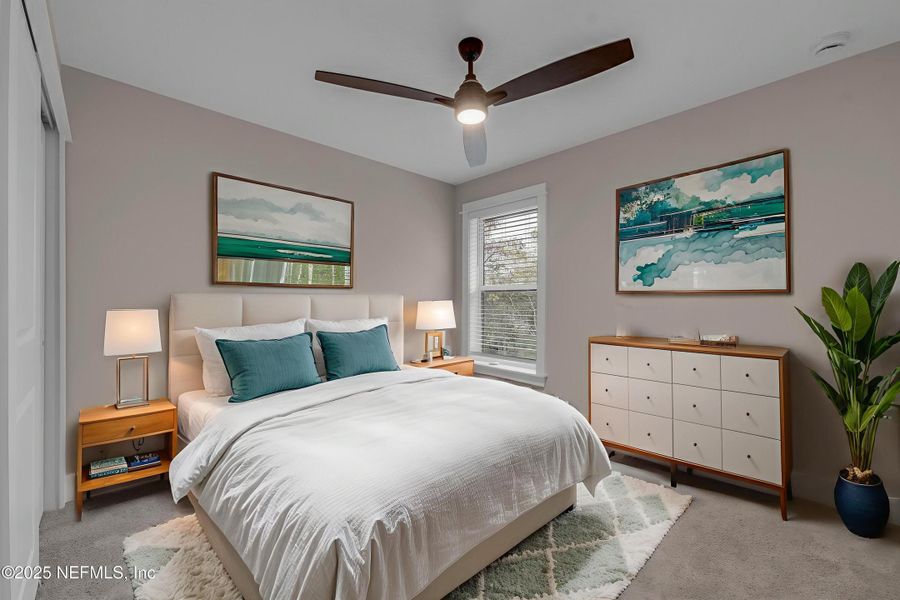 Furnished interior view inside a new home in , Jacksonville (Image 19). Furnished interior view inside a new home in , Jacksonville (Image 19).