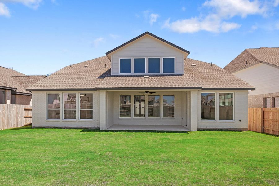 Front exterior of a new home in Nolina - 60', Georgetown, TX, highlighting curb appeal (Image 17). Front exterior of a new home in Nolina - 60', Georgetown, TX, highlighting curb appeal (Image 17).