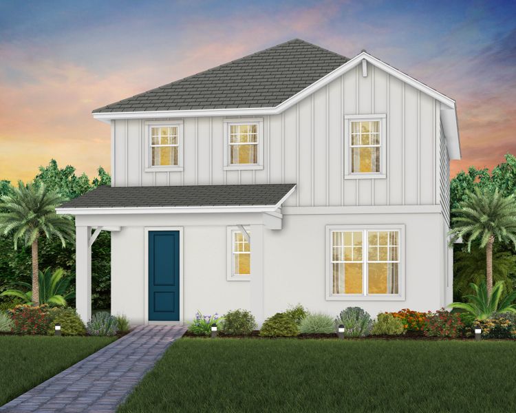 Representative exterior photo of a completed home built from the Mabel II with ADU by Pulte Homes in SeaFlower, Bradenton, FL (Image 44).