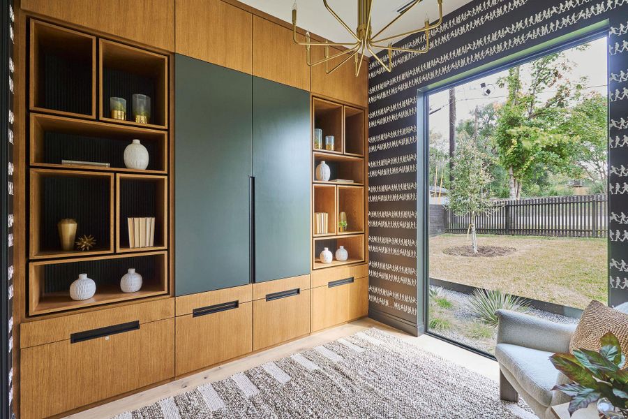 Exterior details and patio area of a home in , Austin (Image 4). Exterior details and patio area of a home in , Austin (Image 4).