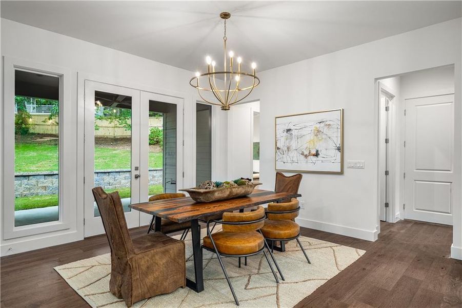 Furnished interior view inside a new home in , Powder Springs (Image 12).