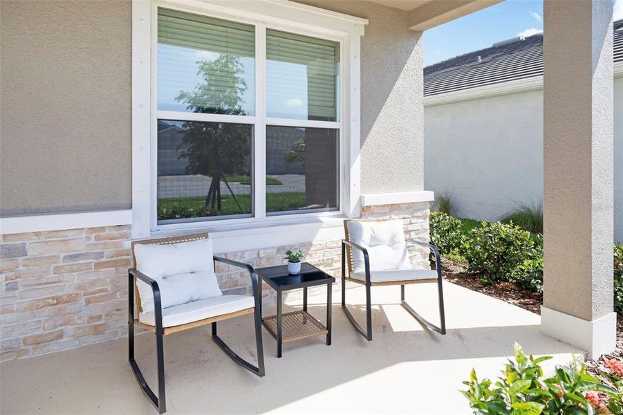 Exterior details and patio area of a home in Star Farms at Lakewood Ranch, Bradenton (Image 26). Exterior details and patio area of a home in Star Farms at Lakewood Ranch, Bradenton (Image 26).