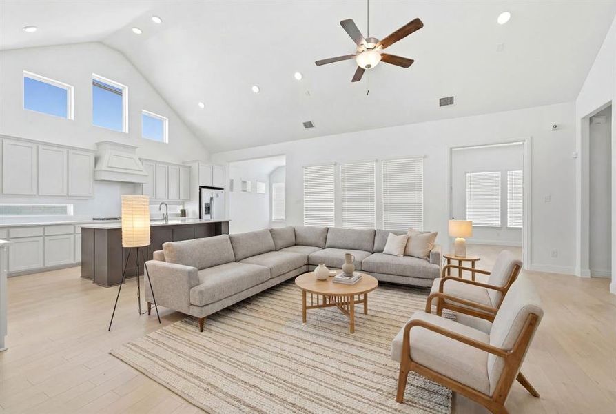 Virtually Staged Living Room