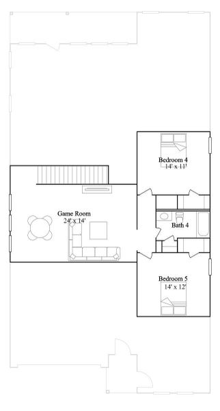 2D floor plan layout of this home in Windrose Green, Angleton, TX (Image 3). 2D floor plan layout of this home in Windrose Green, Angleton, TX (Image 3).