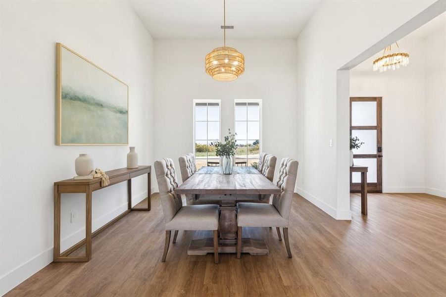 Furnished interior view inside a new home in , Justin (Image 13).