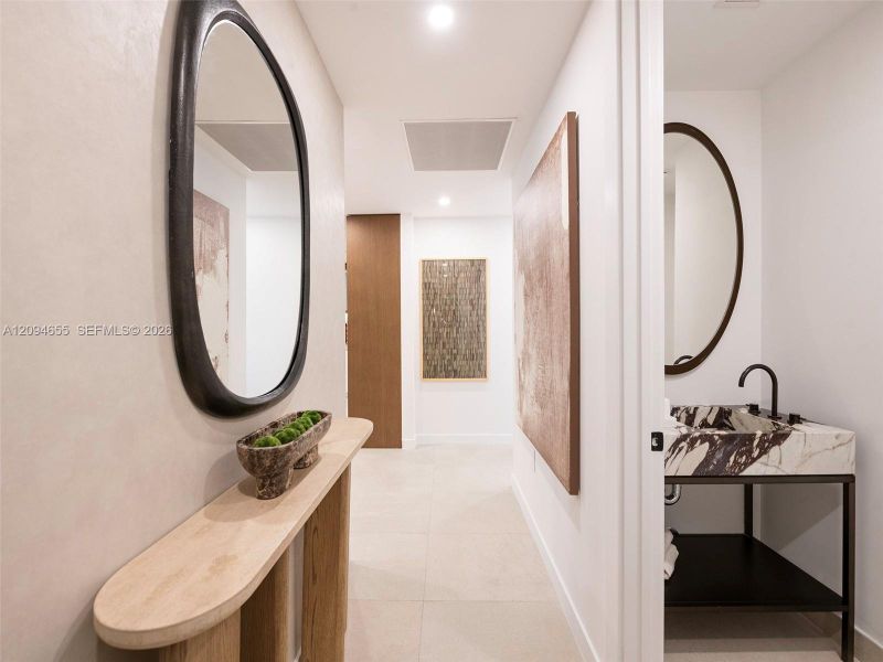 Furnished interior view inside a new home in , Miami (Image 36).