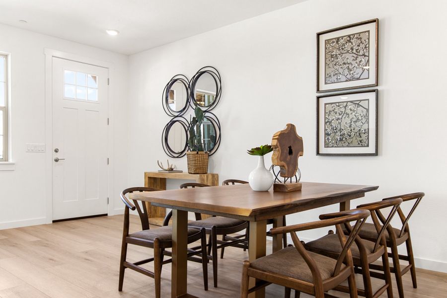 Furnished interior view inside a new home in The Tribute, The Colony (Image 8). Furnished interior view inside a new home in The Tribute, The Colony (Image 8).