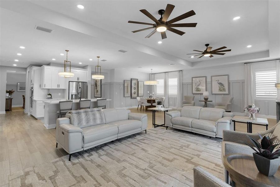 Furnished interior view inside a new home in , Bradenton (Image 40).