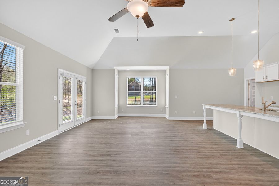 Spacious, unfurnished interior of a new home in Stone Brooke, Gray (Image 18).