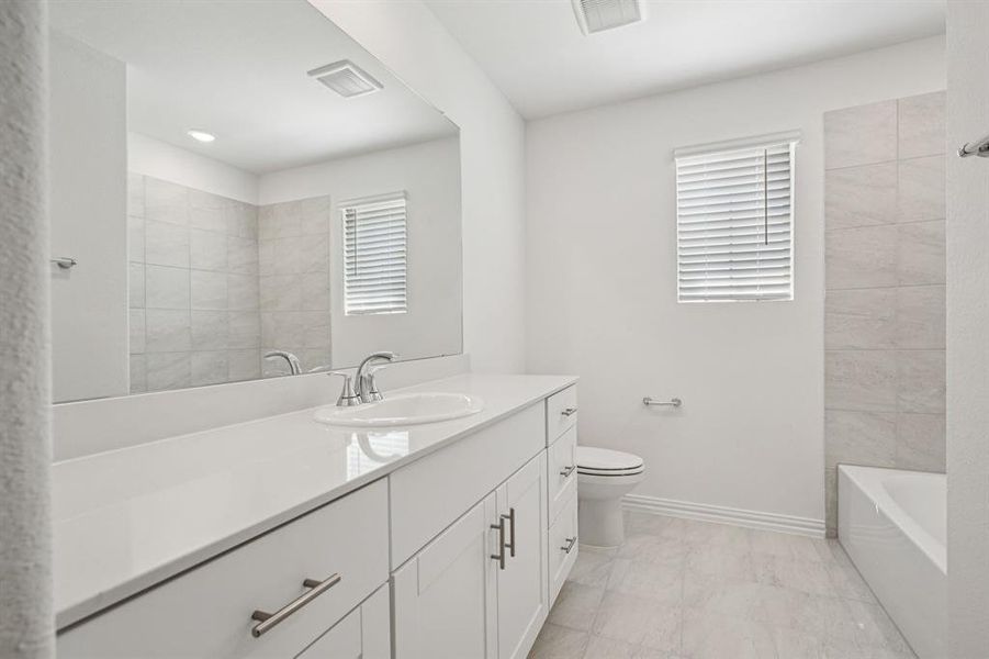 Photo is not of the actual home, but is an inspirational photo of builder’s model home and may depict options, furnishings, and/or decorator features that are not included.