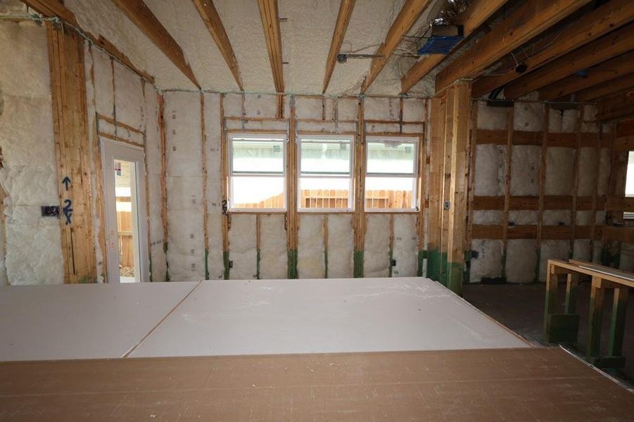 In-progress construction of a new home in Jordan Ranch 45' Homesites, Fulshear, TX (Image 8).