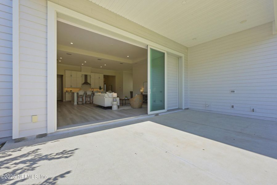 Exterior details and patio area of a home in West End at Town Center, Ponte Vedra (Image 1). Exterior details and patio area of a home in West End at Town Center, Ponte Vedra (Image 1).