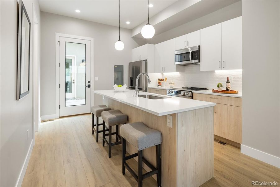 Furnished interior view inside a new home in , Denver (Image 24).