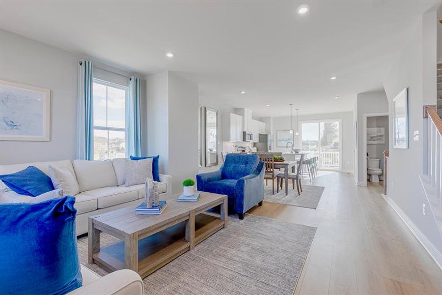 Representative furnished interior of a home built from the Mayer by Ryan Homes in Stowe Branch Townhomes, Charlotte (Image 20).