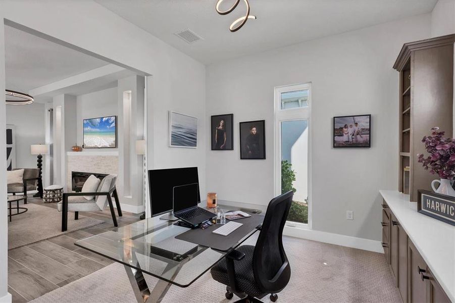 Furnished interior view inside a new home in Aqua Single Family Homes, Bradenton (Image 40).