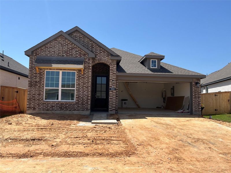 Exterior details and patio area of a home in Bridgeland, Cypress (Image 20).