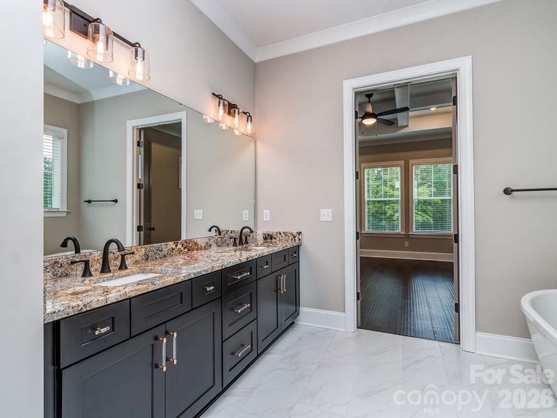 Furnished interior view inside a new home in , York (Image 13).