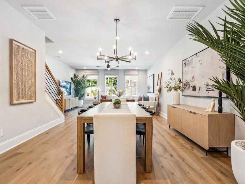 Representative furnished interior of a home built from the Hudson by Tri Pointe Homes in Old Town Village, Waxhaw (Image 17).