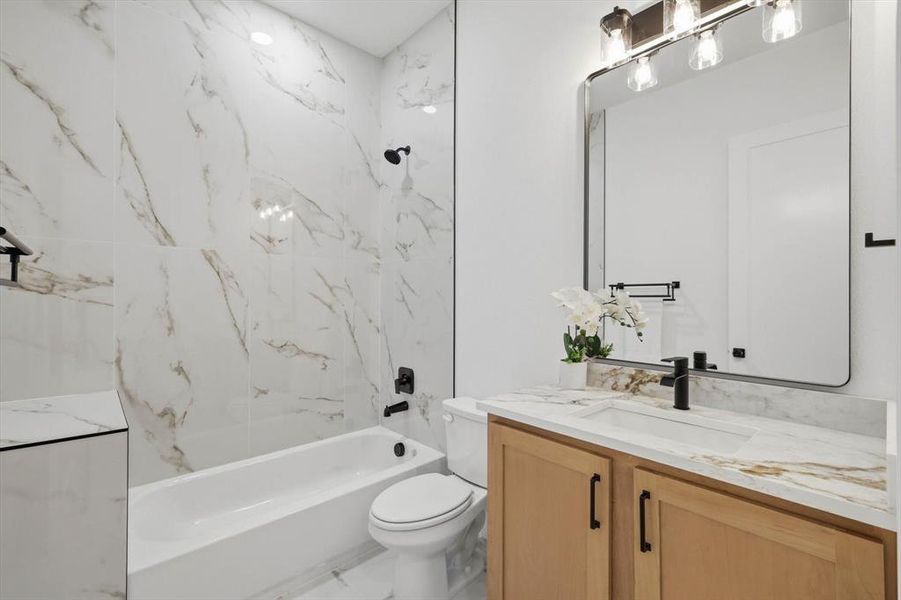 Furnished interior view inside a new home in , Denton (Image 29).