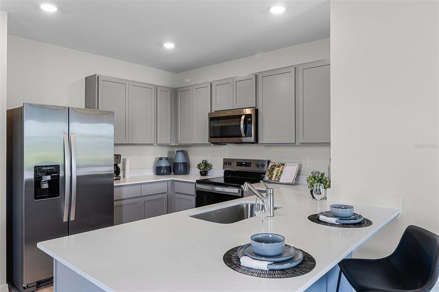 Furnished interior view inside a new home in , Haines City (Image 13).