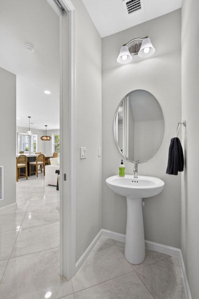 Downstairs half bath Downstairs half bath