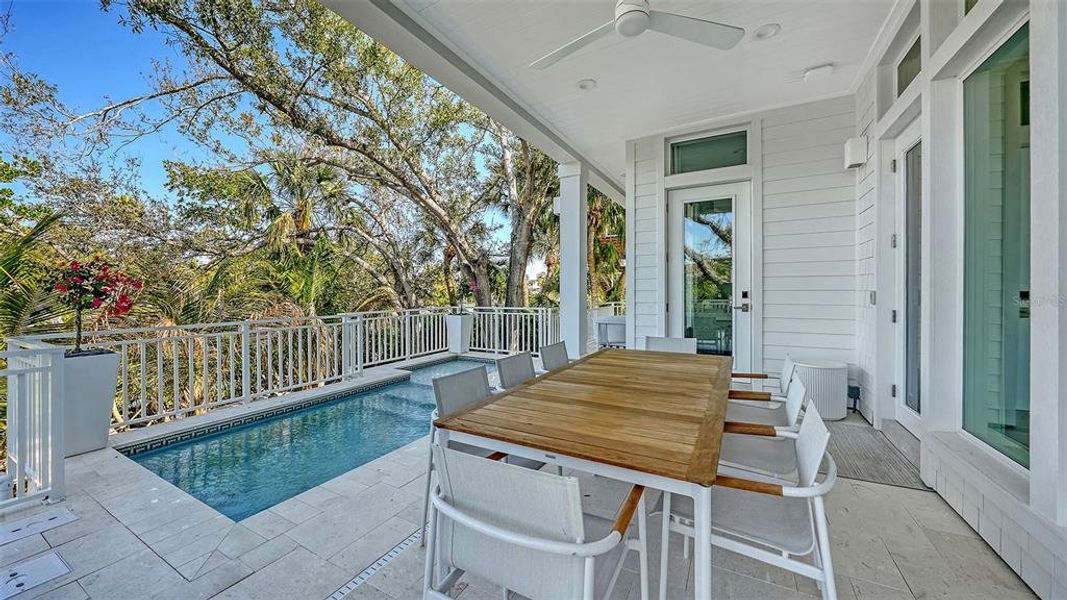 Exterior details and patio area of a home in , Sarasota (Image 20).