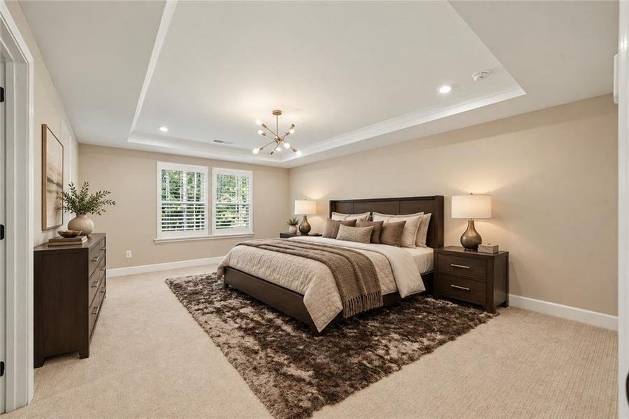 Furnished interior view inside a new home in , Atlanta (Image 12).