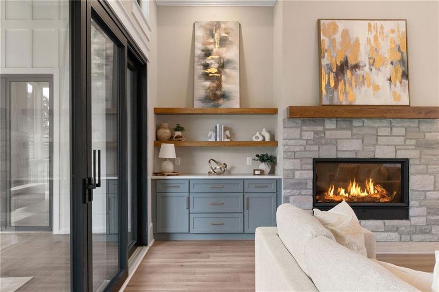Furnished interior view inside a new home in , Canton (Image 9).