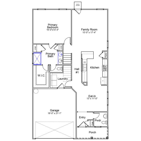 2D floor plan layout of this home in Haynes Park, Columbia, SC (Image 2). 2D floor plan layout of this home in Haynes Park, Columbia, SC (Image 2).