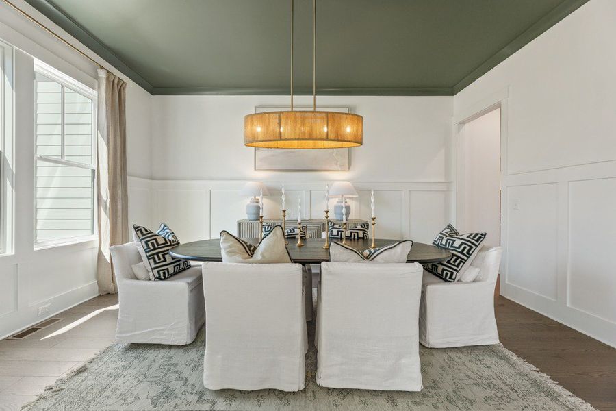 Representative furnished interior of a home built from the Belville by Peachtree Residential in Arden on Lanier, Cumming (Image 17).