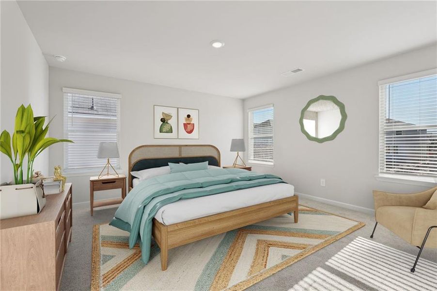 Furnished interior view inside a new home in Hawthorne Station, College Park (Image 14).