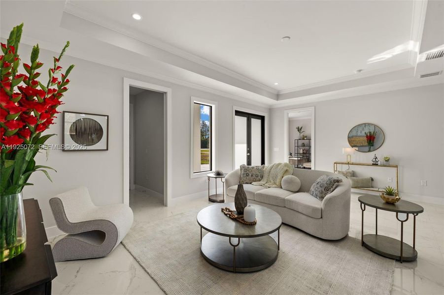 Furnished interior view inside a new home in , Naples (Image 6).