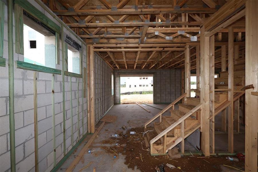 In-progress construction of a new home in Lake Star at Ovation, Winter Garden, FL (Image 8).