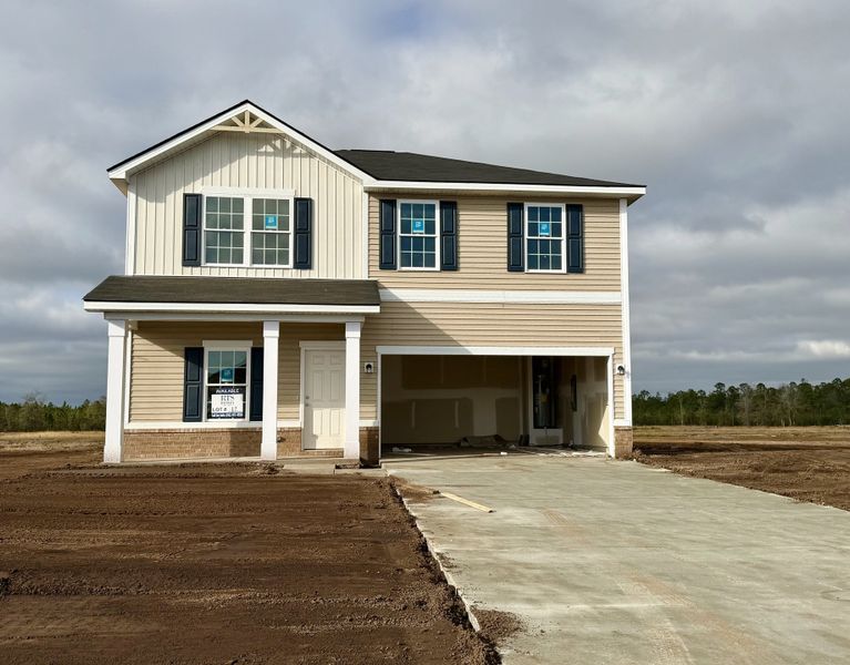 In-progress construction of a new home in The Village at Sassafras, Allenhurst, GA (Image 6).