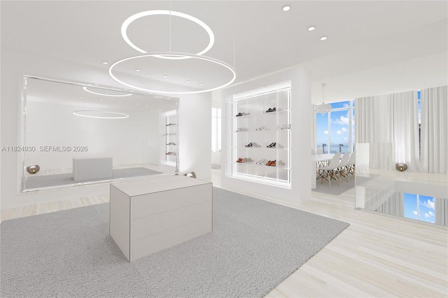 Furnished interior view inside a new home in , Miami (Image 13).